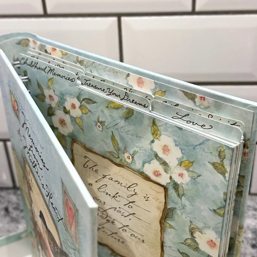 Susan Winget Mother Keepsake Journal Blue Bird Nest Butterfly Cottagecore